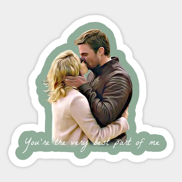 Olicity Wedding Vows - You're The Very Best Part Of Me Sticker by FangirlFuel